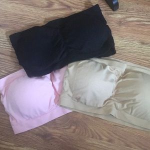 Strapless Bra Trio. XL. Brand new.